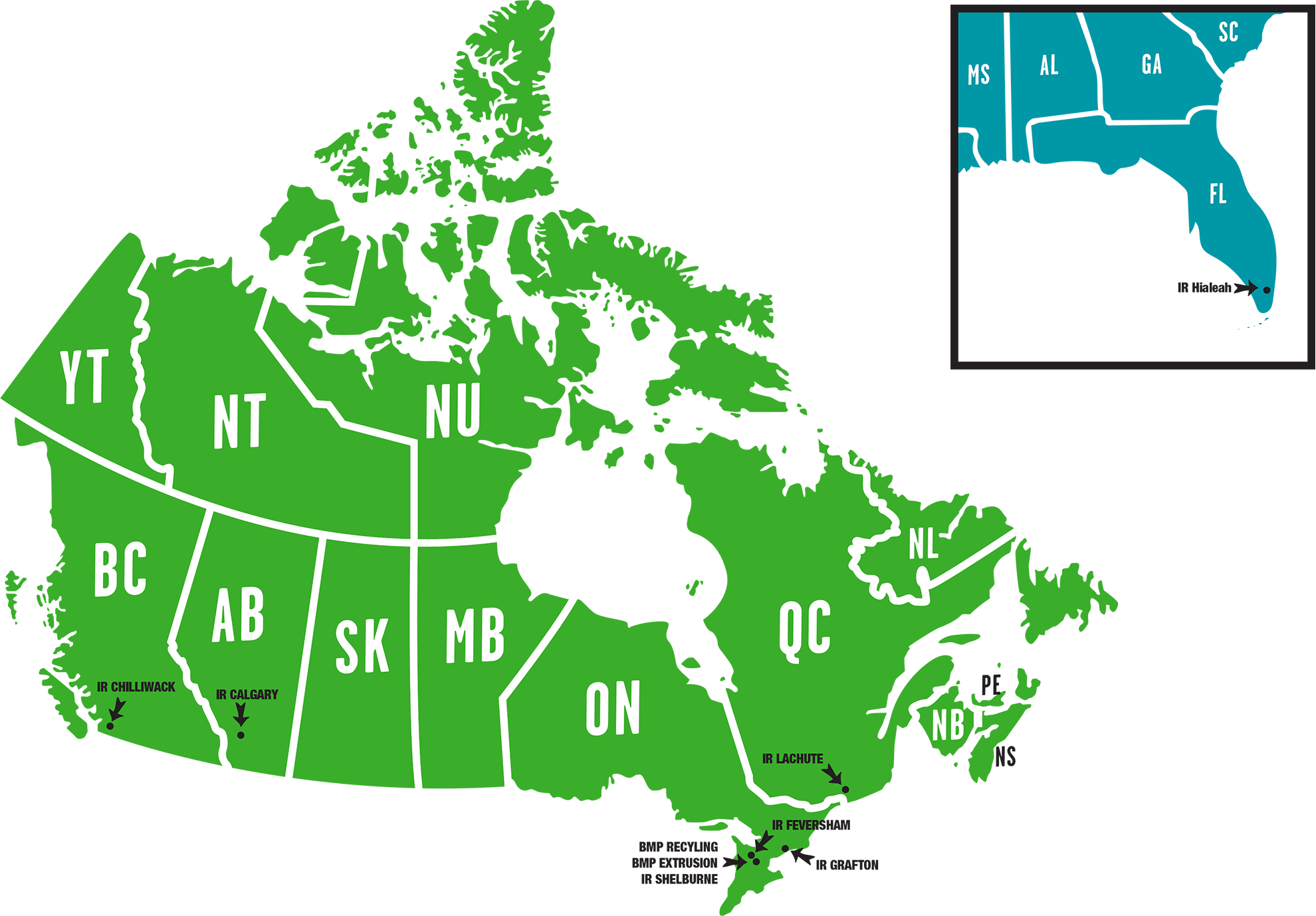 Our Plant Locations