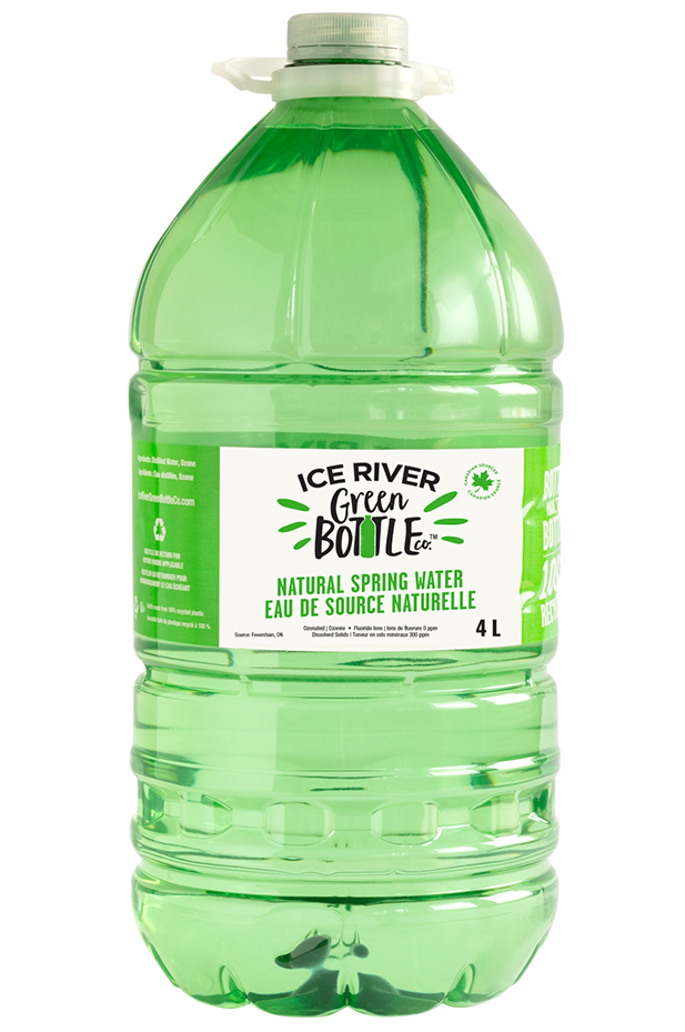4L Bottle of Ice River Green Bottle Spring Water
